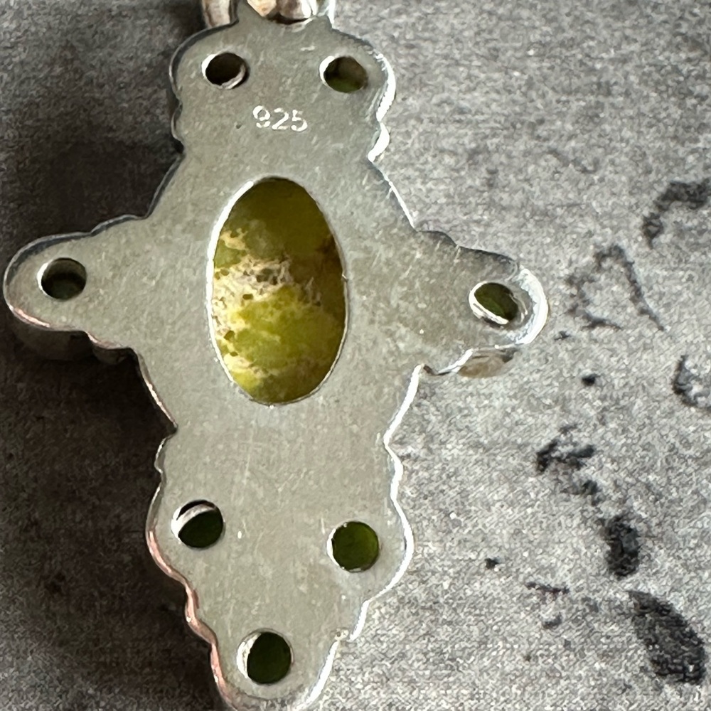 Sonoran Turquoise Sterling 925 Silver Pendant - Picture 3 of 4